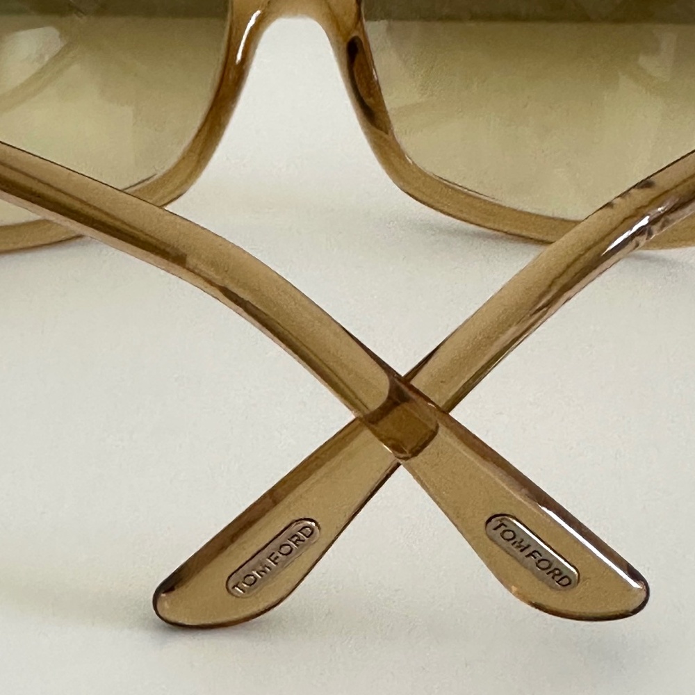 Tom Ford TF8 Jennifer Sunglasses - Tan Gradient 614 - Picture 7 of 11